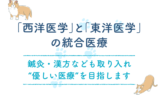 「西洋医学」と「東洋医学」 の統合医療　鍼灸・漢方なども取り入れ “優しい医療”を目指します